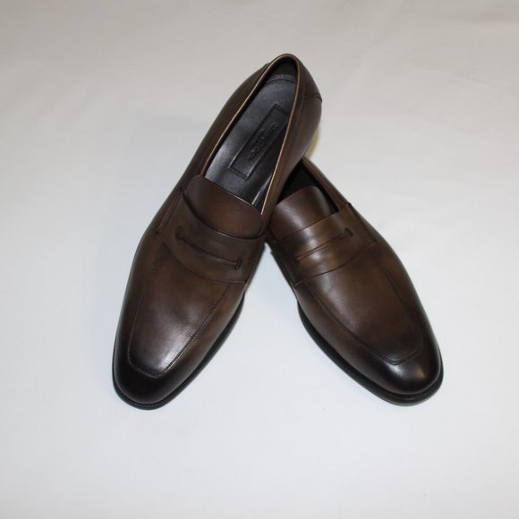 ZEGNA L\'ASOLA CHESTNUT PENNY LOAFER US 12.5/ UK 11.5 main image 5